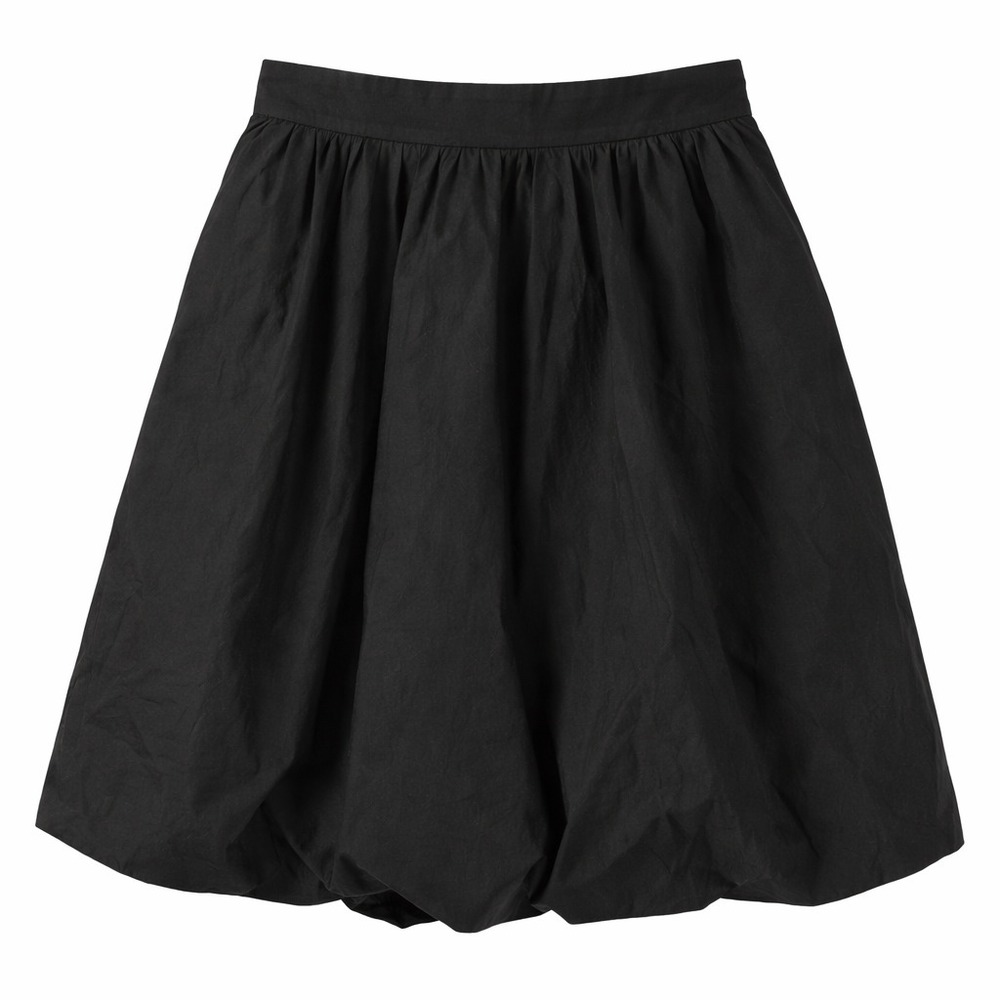 Dolce & Gabbana Black Balloon Skirt Luxurious Minimalist Chic Vintage SZ 42 /6-8